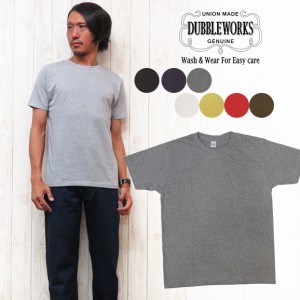 ダブルワークス DUBBLE WORKS Tシャツ 半袖 クルーネック 無地Tee ww33007