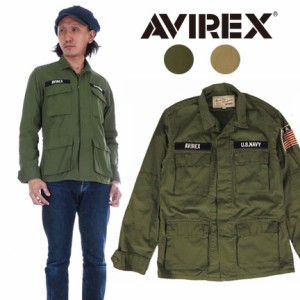 AVIREX アビレックス BDU ジャケット 長袖 パッチ リップストップ ミリタリー avi6182129