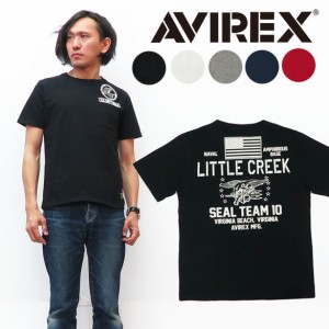 AVIREX アビレックス 半袖 プリント クルーネック ポケット Ｔシャツ AVI6193342 