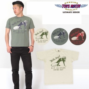 トイズマッコイ TOYS McCOY 半袖 Tシャツ プリント NOSE ART 「HELLS ANGEL」 ミリタリー  tmc1824