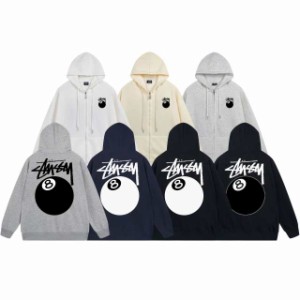 ステューシー スウェット パーカー プルオーバー STUSSY 長袖 トップス 男女兼用 カジュアル プリント  アウター 長袖 パーカー