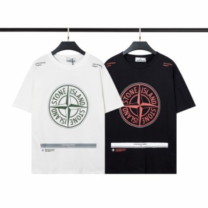 stone Island. ストーンアイランド シャツ 半袖  カジュアルプリント ロゴ  男女兼用