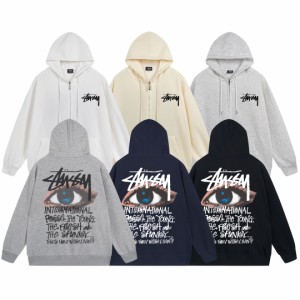 スウェット STUSSY ステューシー パーカー プルオーバー 長袖 トップス 男女兼用 カジュアル プリント  アウター 長袖