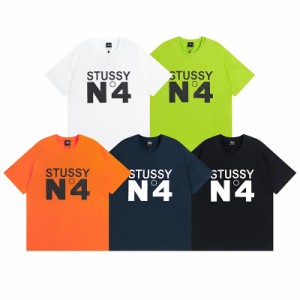 ステューシー STUSSY 夏服 半袖tシャツ  カジュアル ロゴプリント 男女兼用