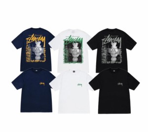 ステューシー STUSSY 夏服 半袖tシャツ  カジュアル ロゴプリント 男女兼用