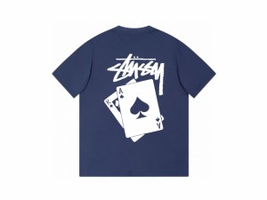 ステューシー STUSSY 夏服 半袖tシャツ  カジュアル ロゴプリント 男女兼用 父の日