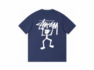 ステューシー STUSSY 夏服 半袖tシャツ  カジュアル ロゴプリント 男女兼用 父の日