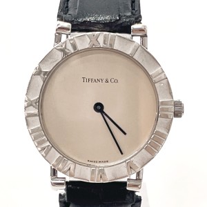 TIFFANY&Co. ティファニー 腕時計 M0640 アトラス シルバー925/レザー シルバー シルバー メンズ 中古