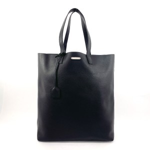 SAINT LAURENT PARIS サンローランパリ トートバッグ TCT467946 レザー ブラック ユニセックス 中古