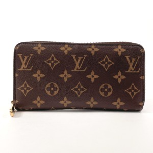 LOUIS VUITTON ルイヴィトン 長財布 M41895 ジッピーウォレット モノグラムキャンバス ブラウン ブラウン レディース 中古