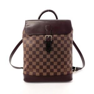 LOUIS VUITTON ルイヴィトン リュック・デイパック N51132 ソーホー ダミエキャンバス ブラウン レディース 中古