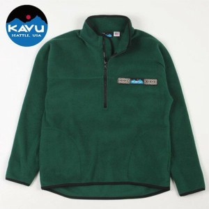 カブー フリーススローシャツ グリーン L (KAVU)