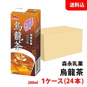 送料無料 森永乳業 ウーロン茶 200ml 1ケース(24本) やすらぎ茶房 お茶パック 烏龍茶 (中国福建省産)