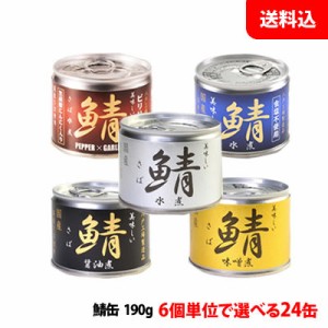 送料無料 伊藤食品 国産さば缶 24缶セット (水煮・味噌煮・醤油煮・食塩不使用・黒胡椒にんにく入り) あいこちゃんの鯖缶 缶詰ギフト  ギ