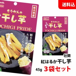 送料無料 メール便 紅はるか 干し芋 45g×3袋 お試しセット スティックタイプ ≪栃木県産≫ おやつ おつまみ 壮関