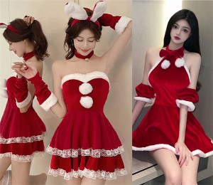 クリスマス衣装 ワンピース サンタ コスプレ 衣装 コスチューム ハロウィン サンタ衣装 仮装 サンタガール パーティ cosplay 