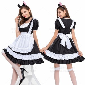 送料無料!メイド服 ハロウィン コスプレ メイド コスチューム 仮装 ドレス レディース 女性 ネコの女