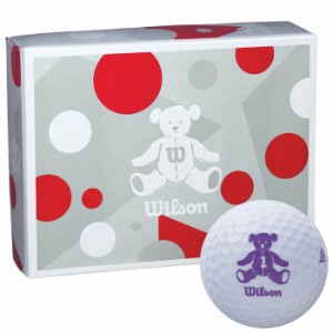 ウィルソン　Wilson BEAR 4 ベア ゴルフボール 1ダース （12球入り） ホワイト