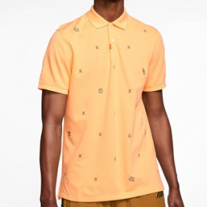 ナイキ　ユニセックス 飛び柄刺繍 半袖 ポロシャツ CI9772 251 セレスティアルゴールド ゴルフウェア [春夏モデル] 特価