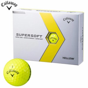 キャロウェイ SUPERSOFT スーパーソフト ゴルフボール　1ダース（12球入り） イエローグロシー [2023年モデル]