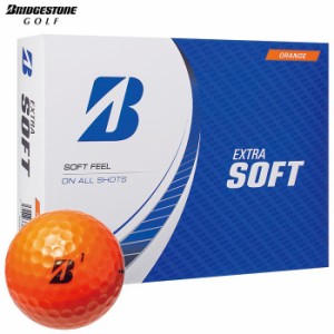 ブリヂストン EXTRA SOFT エクストラソフト ゴルフボール 1ダース（12球入り）　オレンジ [2023年モデル]