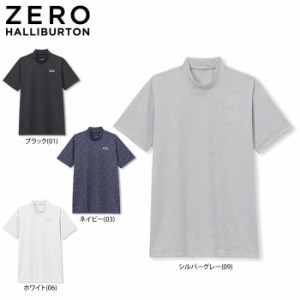 ゼロハリバートン　メンズ ZHG-A16b ジャガード カモフラージュ柄 半袖 モックネックシャツ 82637 [2023年春夏モデル]