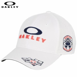 オークリー　メンズ OAKLEY FIXED CAP 23.0 ロゴ刺繍 キャップ FOS901397 100 ホワイト [2023年モデル]