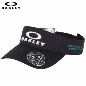 オークリー　メンズ OAKLEY FIXED VISOR 23.0 ロゴ刺繍 サンバイザー FOS901403 02E ブラックアウト [2023年モデル]