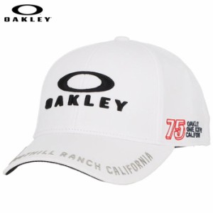 オークリー　メンズ OAKLEY FIXED CAP FA 23.0 グラフィック刺繍 キャップ FOS901577 100 ホワイト [2023年モデル]