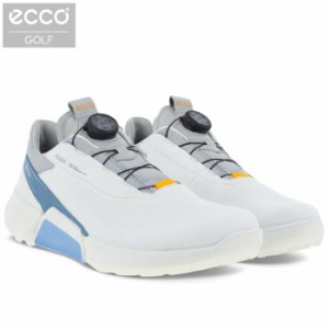 ecco エコー　メンズ BIOM HYBRID H4 BOA バイオム ハイブリッド4 ボア スパイクレス ゴルフシューズ 108504 55569 WHITE/RETRO BLUE [20