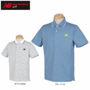 ニューバランス　メンズ SPORT 総柄 ピクセルロゴプリント 半袖 ポロシャツ 012-4160001 [2024年春夏モデル]