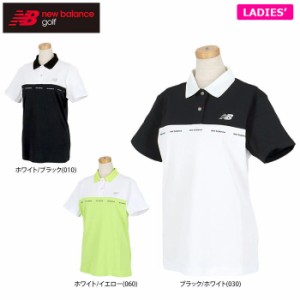 [30％OFF] ニューバランス　レディース SPORT ロゴプリント バイカラー 半袖 ポロシャツ 012-4160501 [2024年春夏モデル]