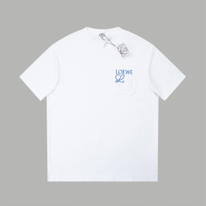 LOEW Summer 24 Pocket Tシャツ  コットン・ジャージー・クルーネックTシャツ