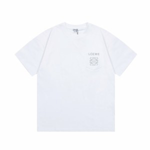  LOEWE MディメンジョンレターエンボスTシャツ半袖