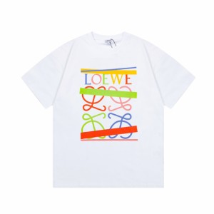  LOEWE レインボーレターTシャツ半袖