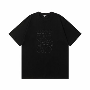  LOEWE キュービックカジュアルラウンドネック半袖Tシャツ