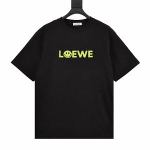  Loeweルーズなトップス 万能Tシャツ 半袖