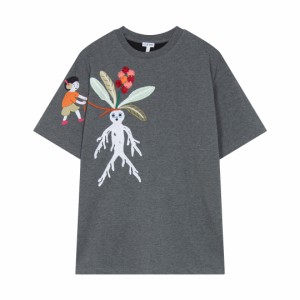 LOEWE  トップ ラコステ刺繍半袖Tシャツ