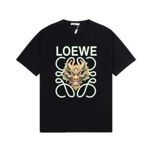  LOEWE カラフルな歯ブラシラウンドネック半袖