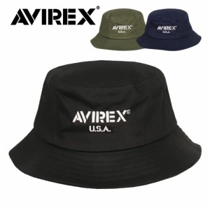 【三太郎の日タイムセール】アビレックス バケットハット メンズ AVIREX ロゴ ブランド 帽子 レディース アメカジ コットンツイル 男女兼