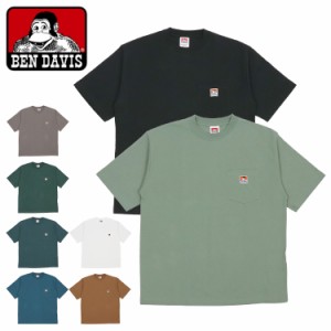 BEN DAVIS ベンデイビス ポケット Tシャツ ビッグシルエット ワンポイント ロゴ 半袖 無地 ストリート ブランド 春 夏 定番 人気 おしゃ