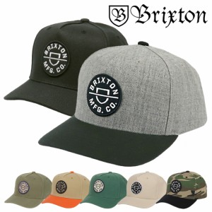 BRIXTON ブリクストン キャップ メンズ CREST C MP SNBK CAP  帽子 スナップバック スケーター スケートブランド