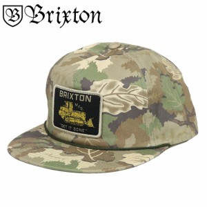 ブリクストン アーヴィントン キャップ メンズ レディース 帽子 スナップバック ベースボールキャップ BRIXTON ブランド 迷彩 ワッペン 