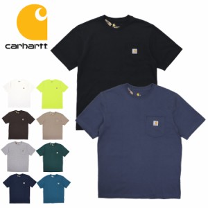 カーハート Tシャツ メンズ Carhartt K87 ヘビーウェイト ポケット付き 無地 半袖 トップス ファッション ブランド 大きいサイズ  HeavyW