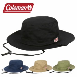 Coleman アドベンチャーハット メンズ レディース サファリハット コールマン ロゴ ワンポイント 帽子 手洗い可 ユニセックス アウトドア