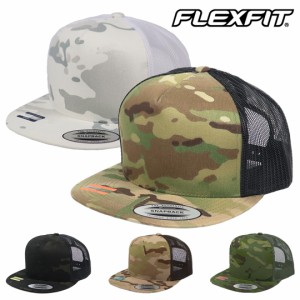 FLEXFIT フレックスフィット メッシュキャップ 迷彩 メンズ レディース YUPOONG ユーポン 帽子 無地 スナップバック MULTICAM ベースボー