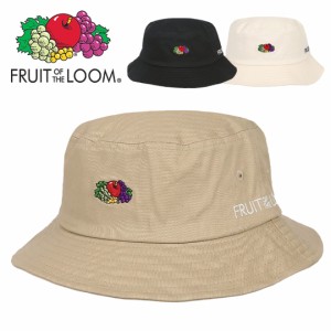 【三太郎の日タイムセール】FRUIT OF THE LOOM バケットハット メンズ レディース フルーツオブザルーム ワンポイント ロゴ ハット 帽子 