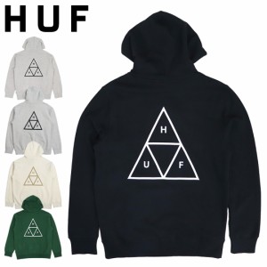 【三太郎の日タイムセール】HUF ハフ パーカー フーディー メンズ ESSENTIALS TT P/O HOODIE トリプルトライアングルロゴ オシャレ スケ