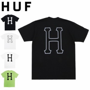 【三太郎の日タイムセール】HUF ハフ メンズ Tシャツ ESSENTIALS CLASSIC H S/S TEE 半袖Tシャツ ファッション トップス ストリート ブラ