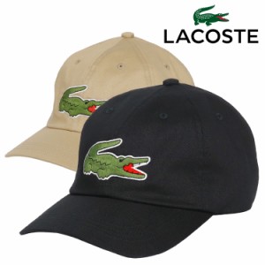 LACOSTE ラコステ キャップ メンズ レディース ワニ ビッグ ロゴ ローキャップ 6パネル 帽子 ブランド おしゃれ ダッドハット レザーベル